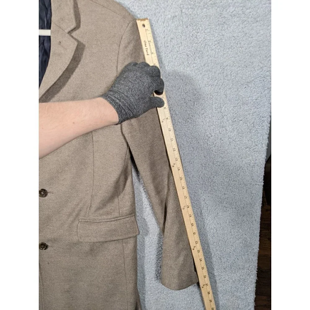 J Crew Ludlow Topcoat Mens 40R Wool & Cashmere Overcoat Long Coat